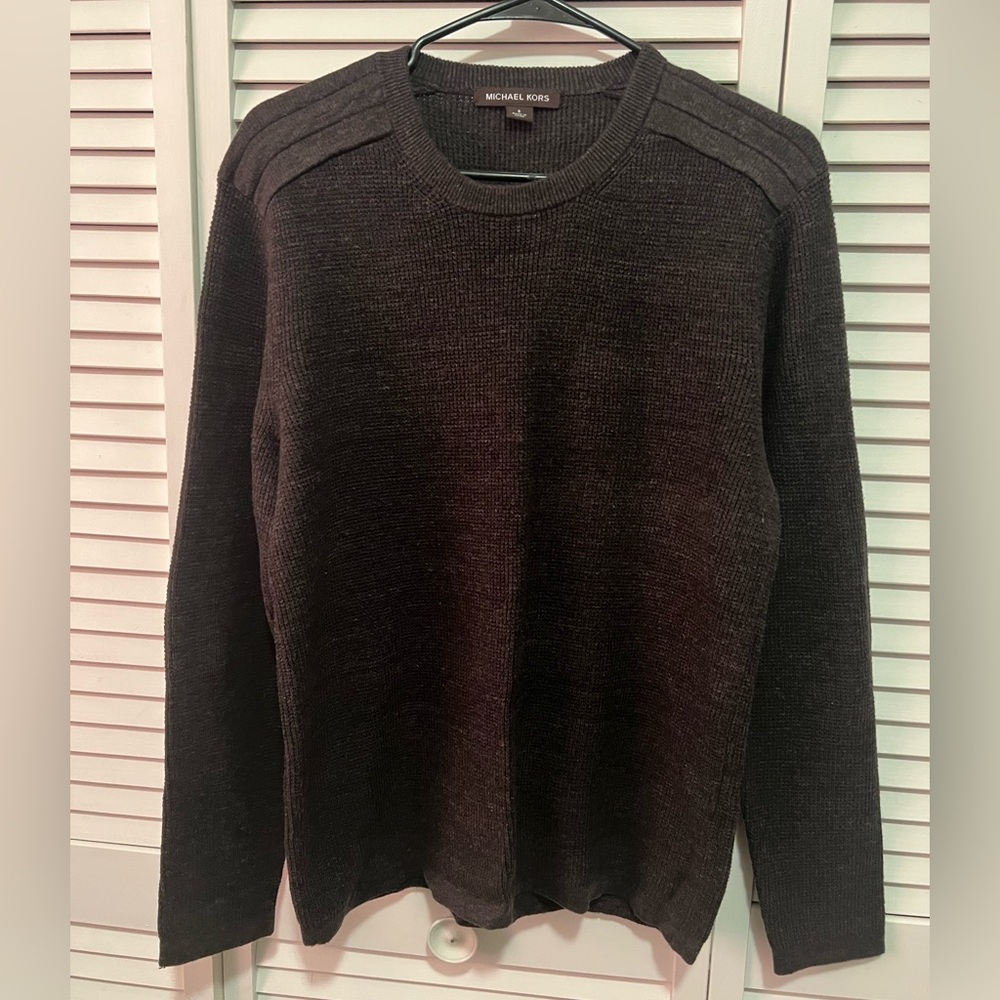 Michael Kors Dark Gray Men's Crewneck Sweater